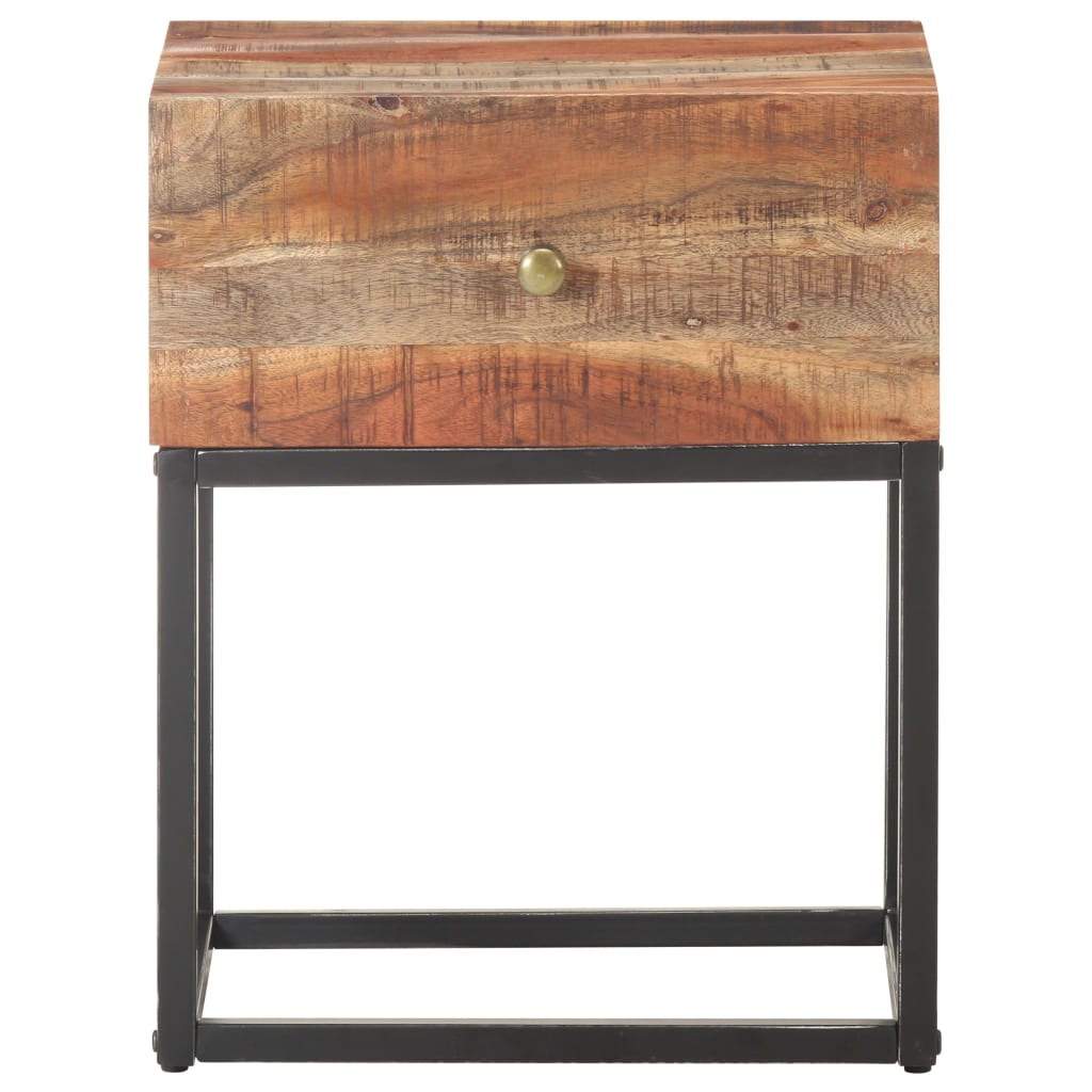 Bedside Table 40x30x50 cm Rough Acacia Wood